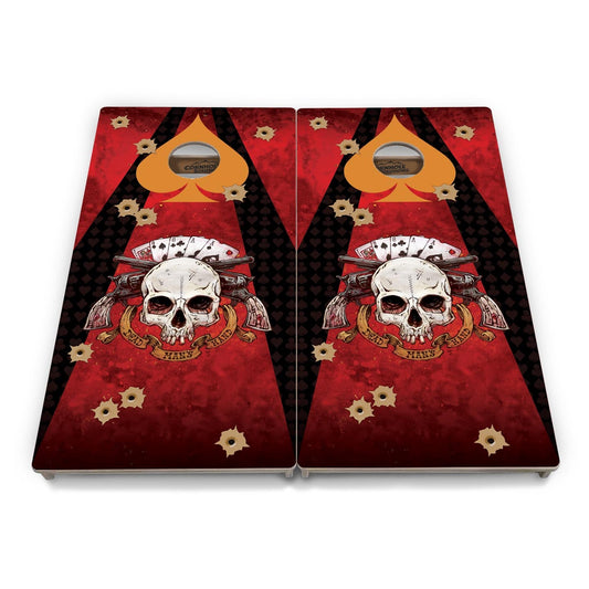 Artist Series Cornhole Boards - Professional Tournament Series - Deadman's Hand
