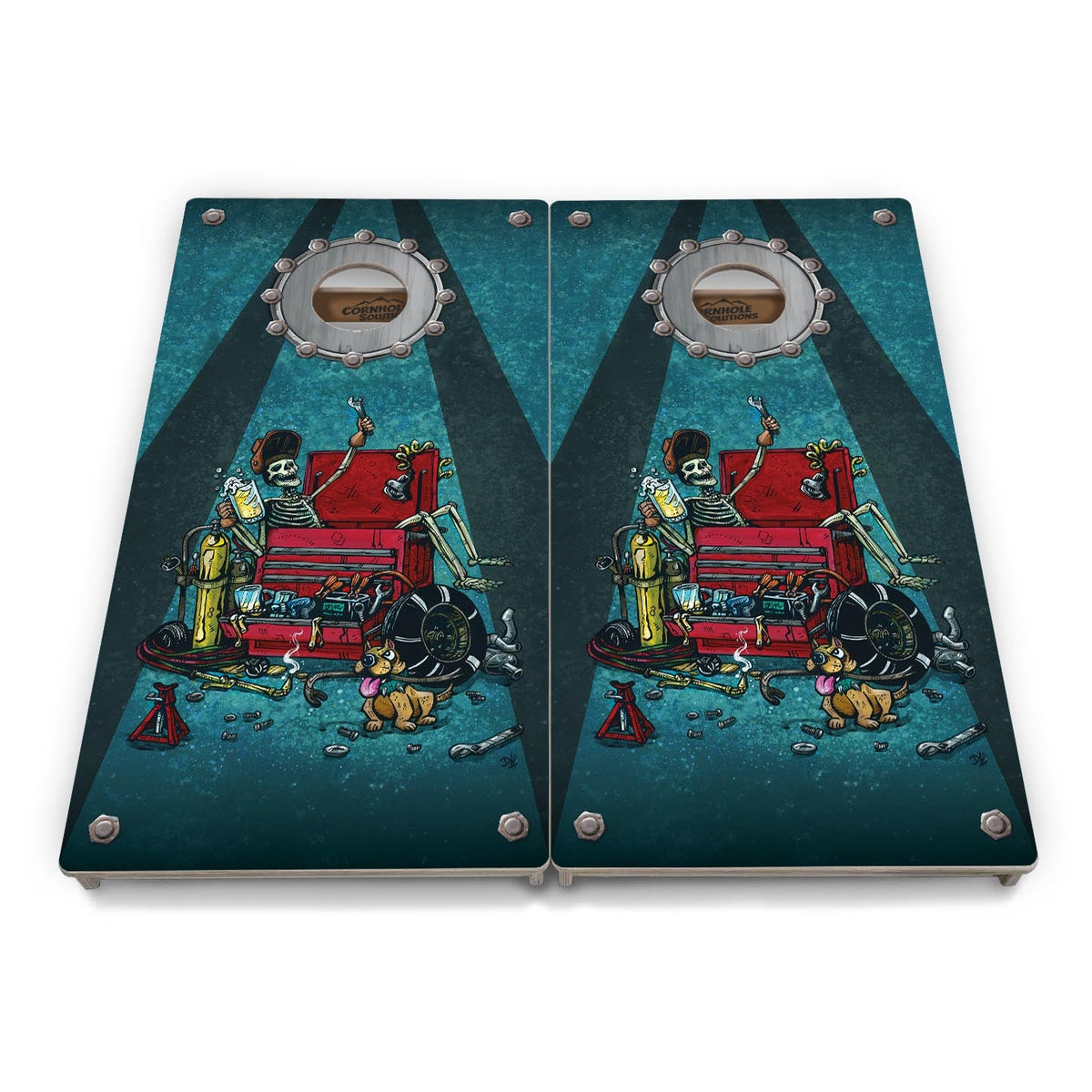Artist Series Cornhole Boards - Professional Tournament Series - Space Race