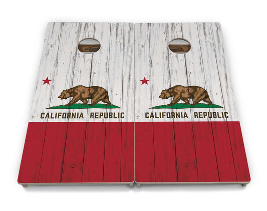 California Flag Cornhole Boards - Professional Tournament Series
