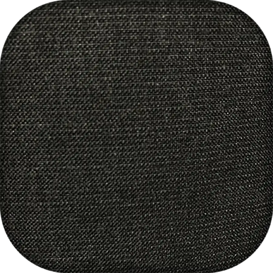 Solid black square fabric