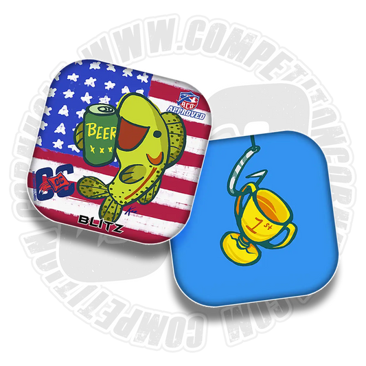 Blitz Series – Red White & Brew | Competition Cornhole Bags | ACO Approved
