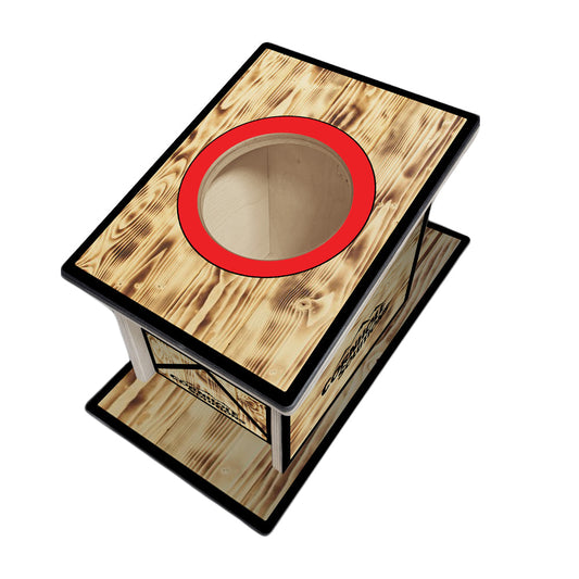 Airmail Solution - Burnt CS Logo - Professional Airmail Box - UV Printed - 3/4" Baltic Birch