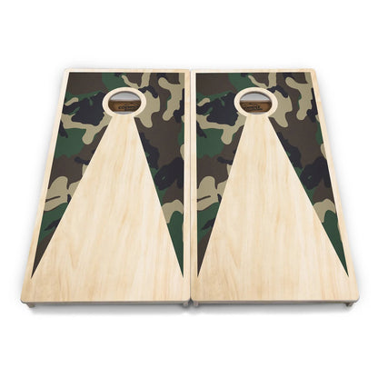 Black/Natural Keyhole Cornhole Boards - Professional Tournament Series