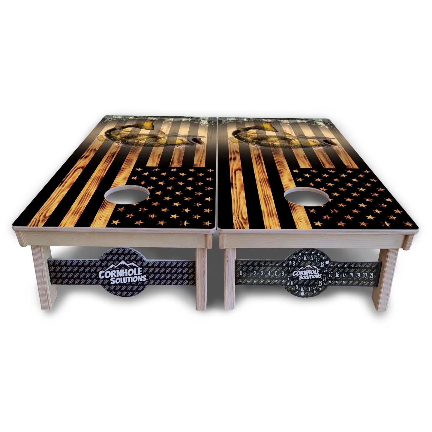 Hidden Fish Cornhole Boards - Professional Tournament Series