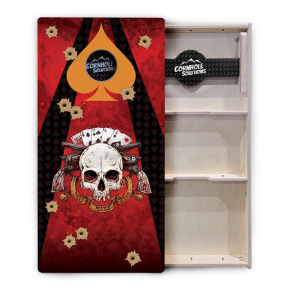 Artist Series Cornhole Boards - Professional Tournament Series - Deadman's Hand
