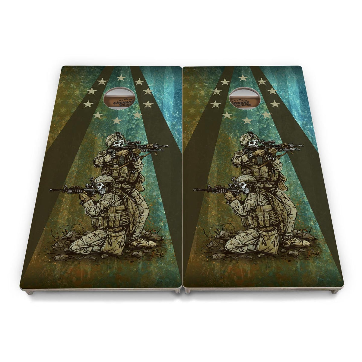 Artist Series Cornhole Boards - Professional Tournament Series - Space Race