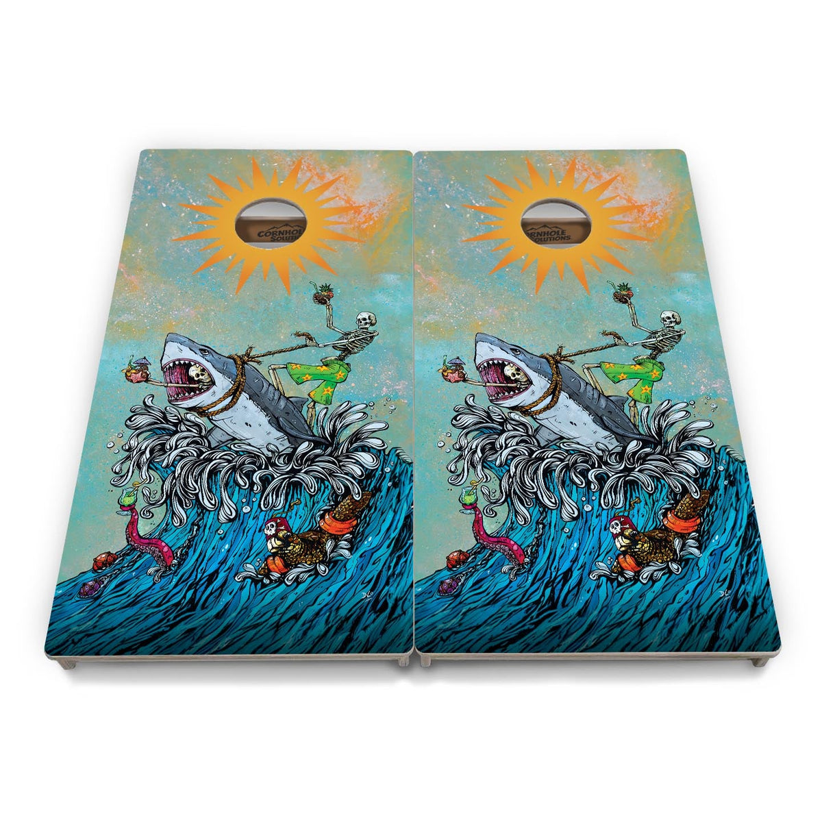 Artist Series Cornhole Boards - Professional Tournament Series - Space Race