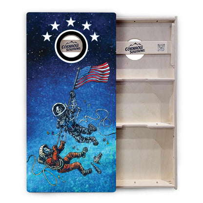 Artist Series Cornhole Boards - Professional Tournament Series - Space Race