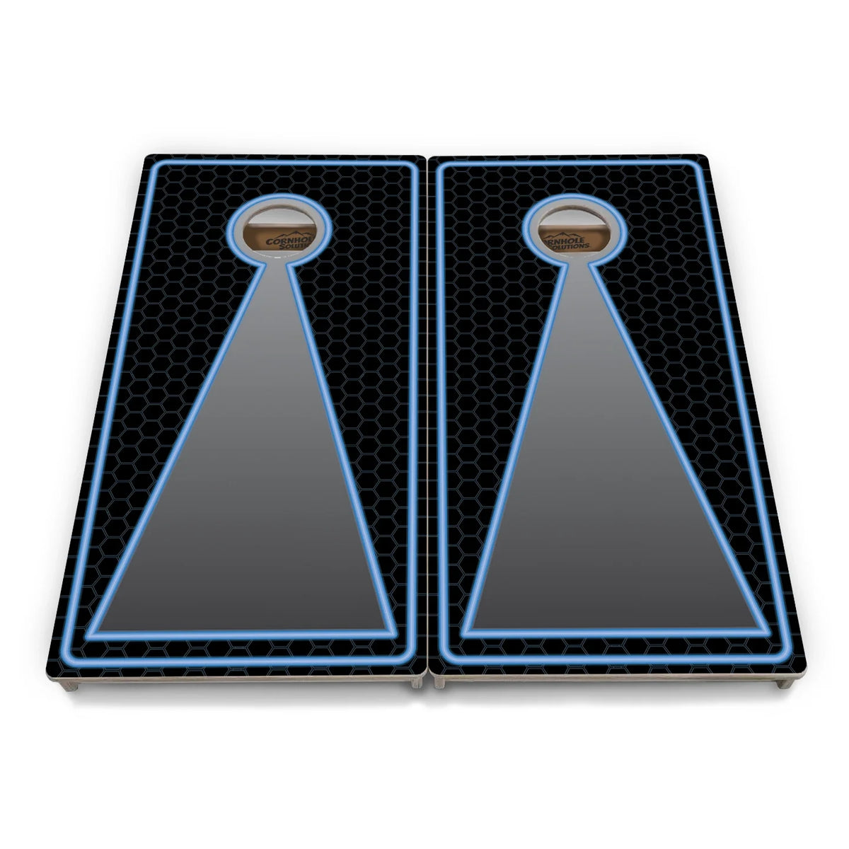 Neon Keyhole Cornhole Boards - Professional Tournament Series