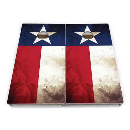 Burnt Texas Flag Cornhole  Boards - Professional Tournament Series