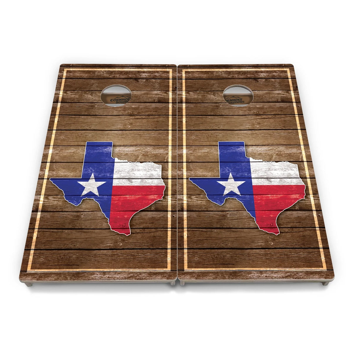 Burnt Texas Flag Cornhole  Boards - Professional Tournament Series