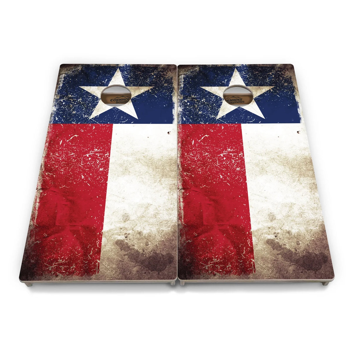 Burnt Texas Flag Cornhole  Boards - Professional Tournament Series