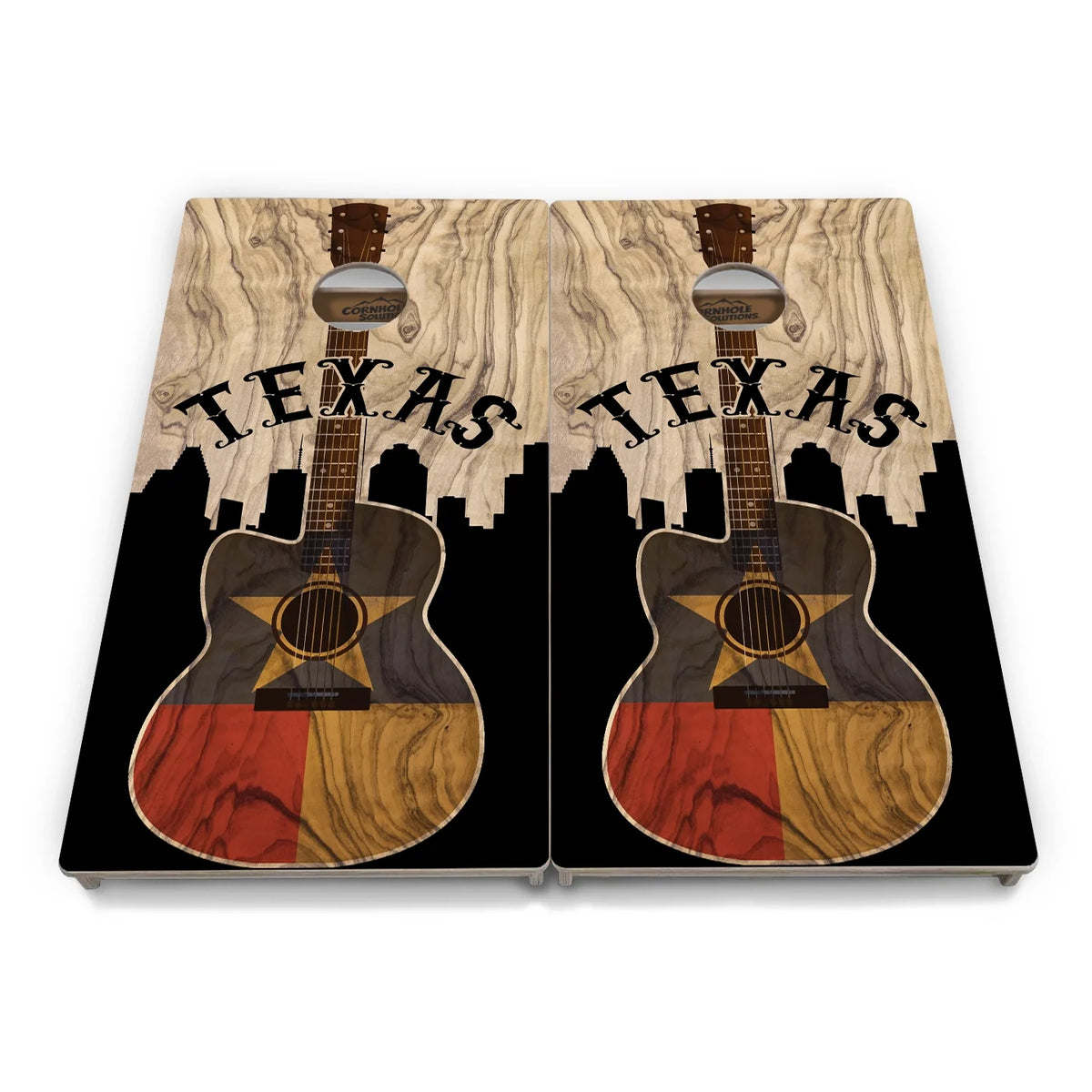 Burnt Texas Flag Cornhole  Boards - Professional Tournament Series