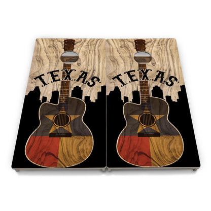Burnt Texas Flag Cornhole  Boards - Professional Tournament Series