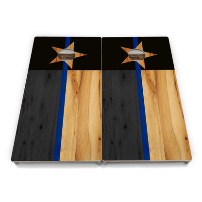 Burnt Texas Flag Cornhole  Boards - Professional Tournament Series