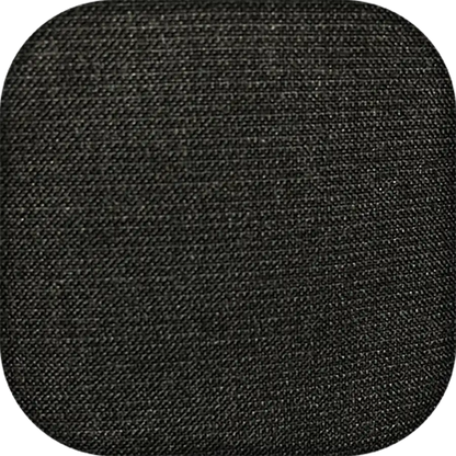 Solid black square fabric