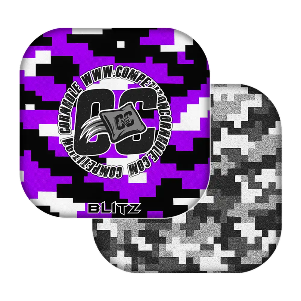 Two camouflage-patterned products with a visible brand logo on a white background