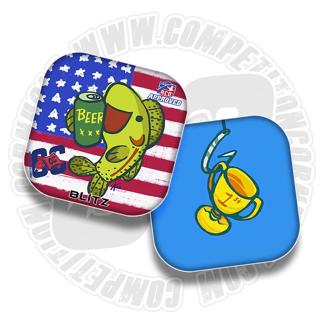 Blitz Series – Red White & Brew | Competition Cornhole Bags | ACO Approved