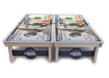 $100 Bill Cornhole Boards - Professional Tournament Series - Free Shipping!