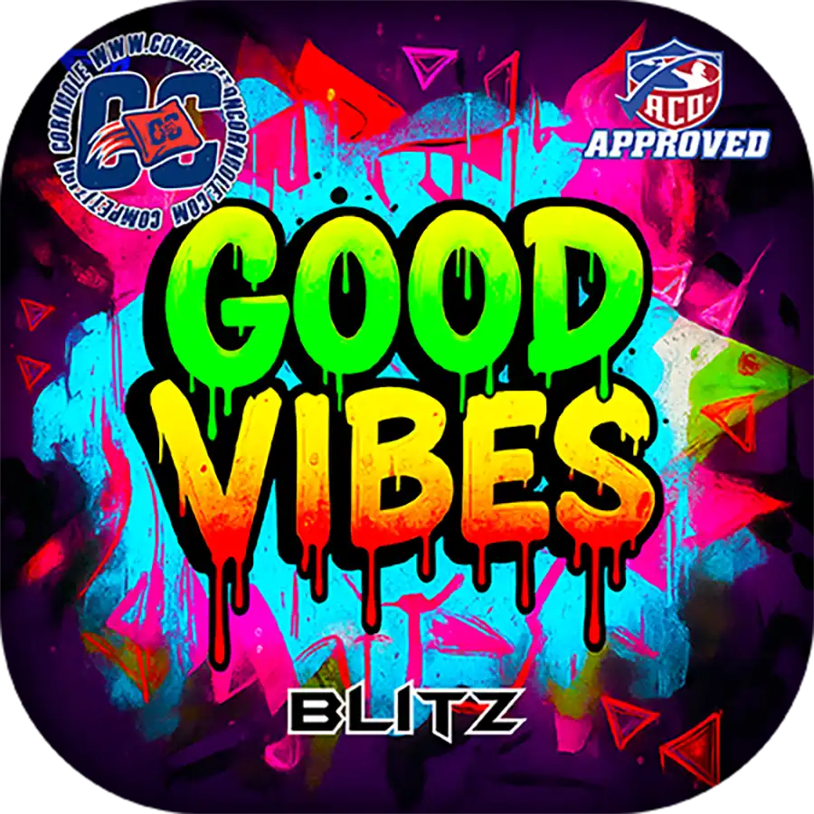 Good Vibes | Tournament & Backyard Edition Cornhole Bags | Competition Cornhole