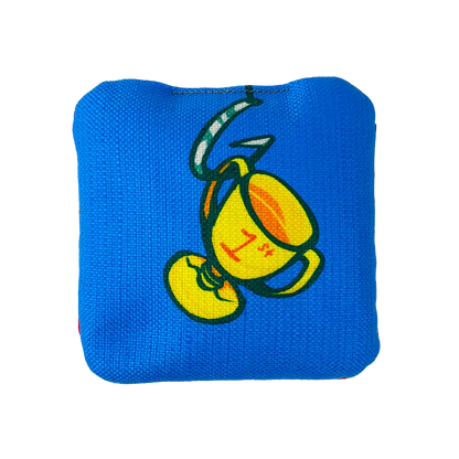 Back of bag design with a trophy 