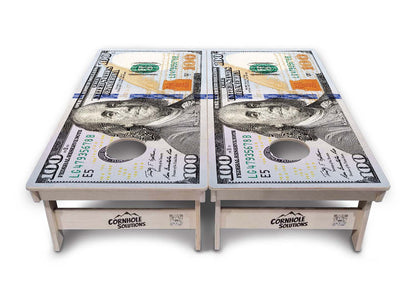 $100 Bill Cornhole Boards - Professional Tournament Series - Free Shipping!