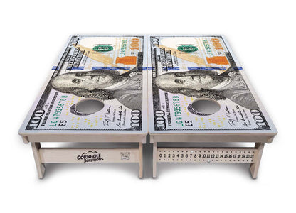 $100 Bill Cornhole Boards - Professional Tournament Series - Free Shipping!