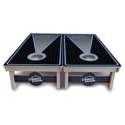 Neon Keyhole Cornhole Boards - Professional Tournament Series
