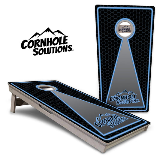 Neon Keyhole Cornhole Boards - Professional Tournament Series