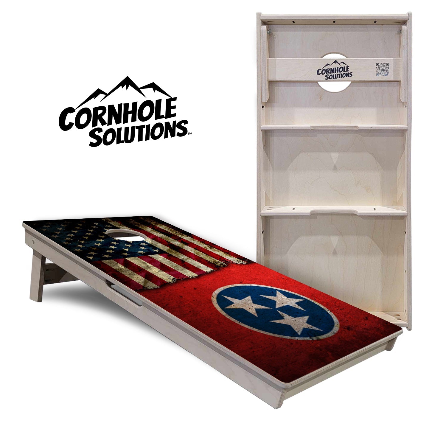 Tennessee USA Flag Cornhole Boards - Professional Tournament Series