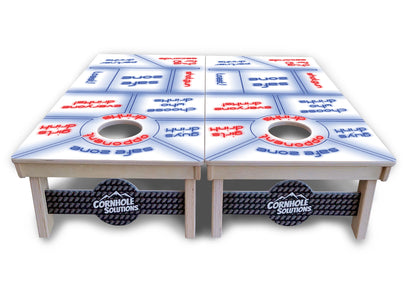 Drinking Game White Background Cornhole Boards - Professional Tournament Series